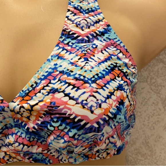 Source Unknown Multicolor Chevron Bikini Top - Picture 3 of 12